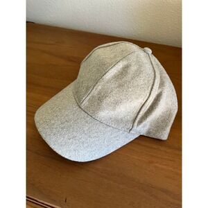 Express Mens Light Gray Wool Blend Baseball Cap Hat